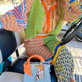 Annalisa | Färgglad blus med tropiskt uttryck