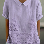 Tabita | Blus med blombroderier