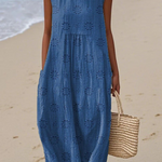 Simona | Mönstrad midiklänning