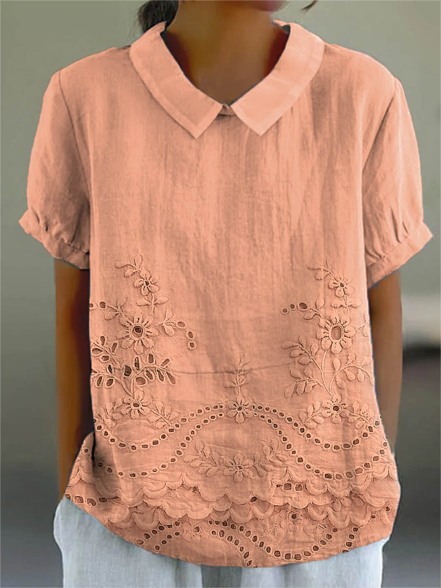 Tabita | Blus med blombroderier