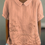 Tabita | Blus med blombroderier