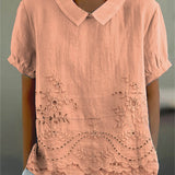 Tabita | Blus med blombroderier
