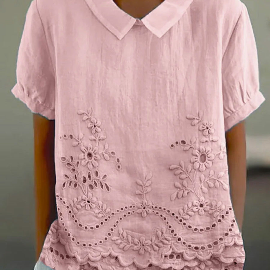 Tabita | Blus med blombroderier