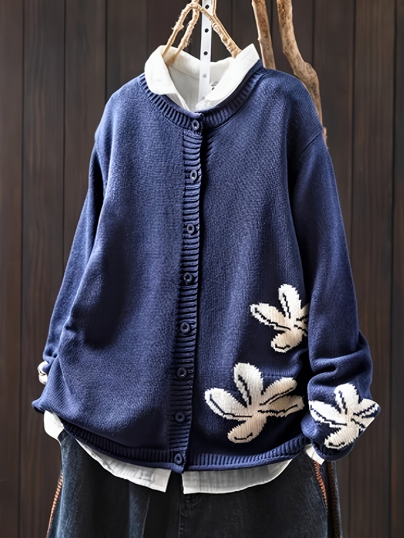 Safira | Cardigan med blommönster