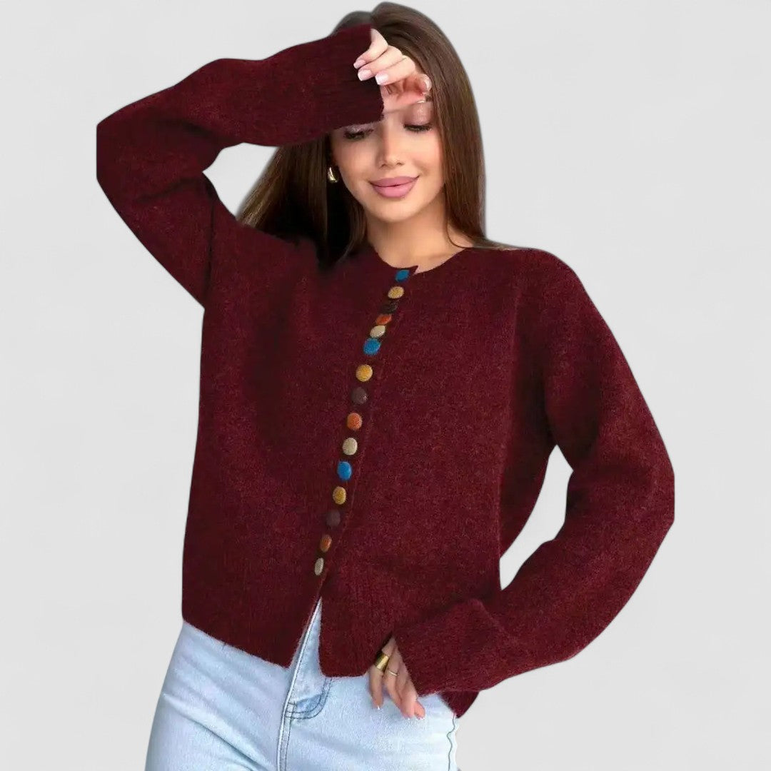 Nicole | Cardigan med knappdetaljer
