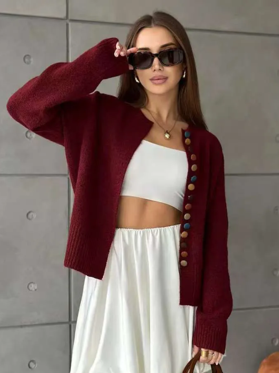 Nicole | Cardigan med knappdetaljer