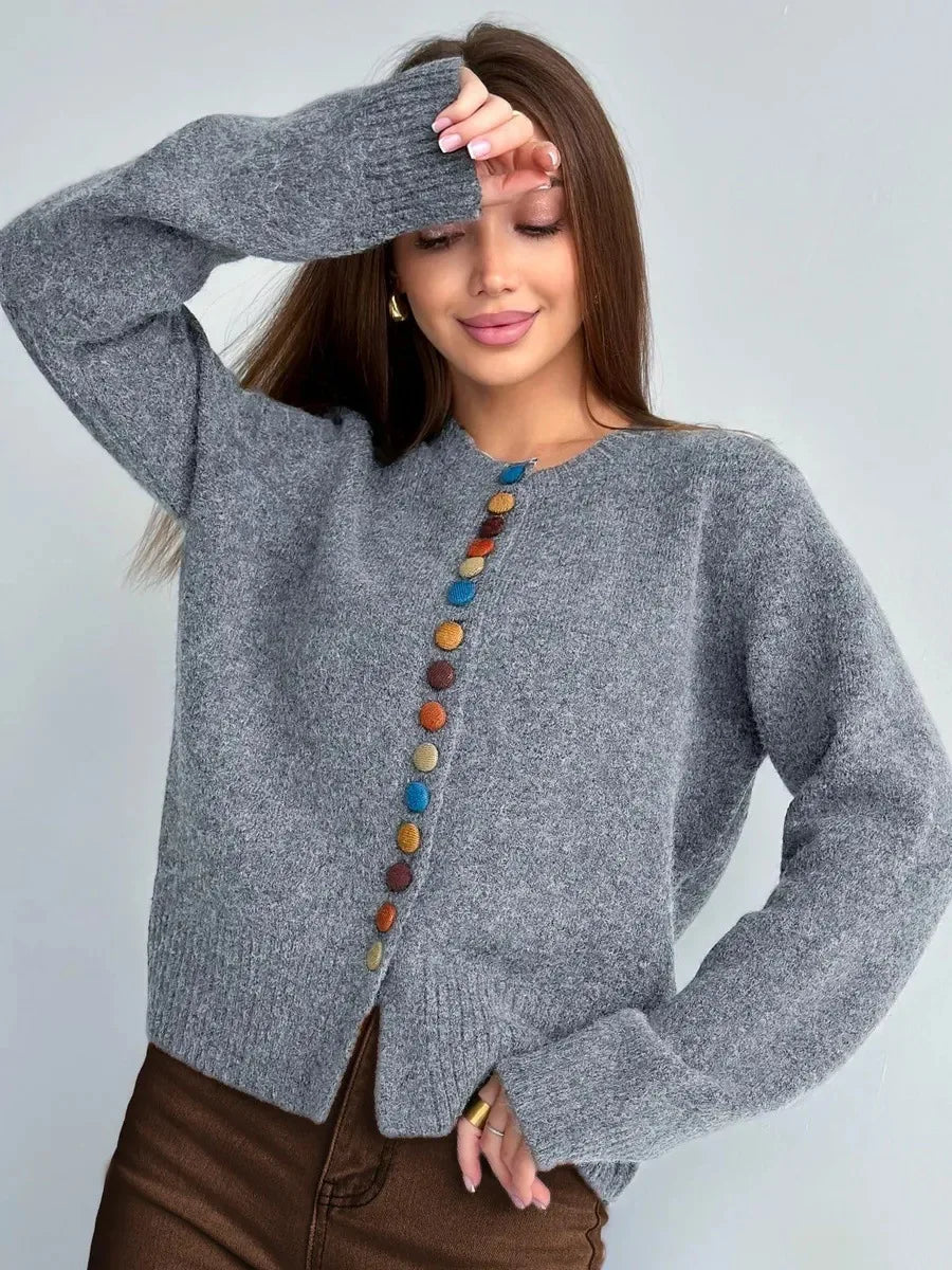 Nicole | Cardigan med knappdetaljer