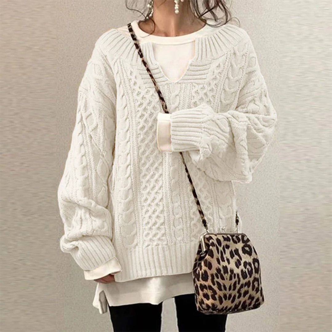 Stacy | Oversized stickad tröja