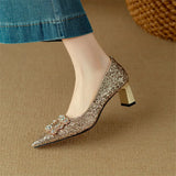 Yara | Glittrande pumps