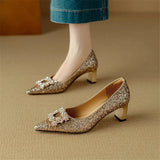 Yara | Glittrande pumps