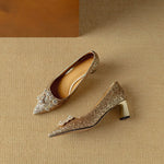 Yara | Glittrande pumps