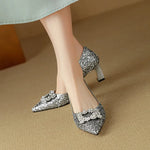 Yara | Glittrande pumps