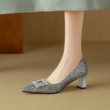 Yara | Glittrande pumps