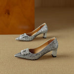 Yara | Glittrande pumps