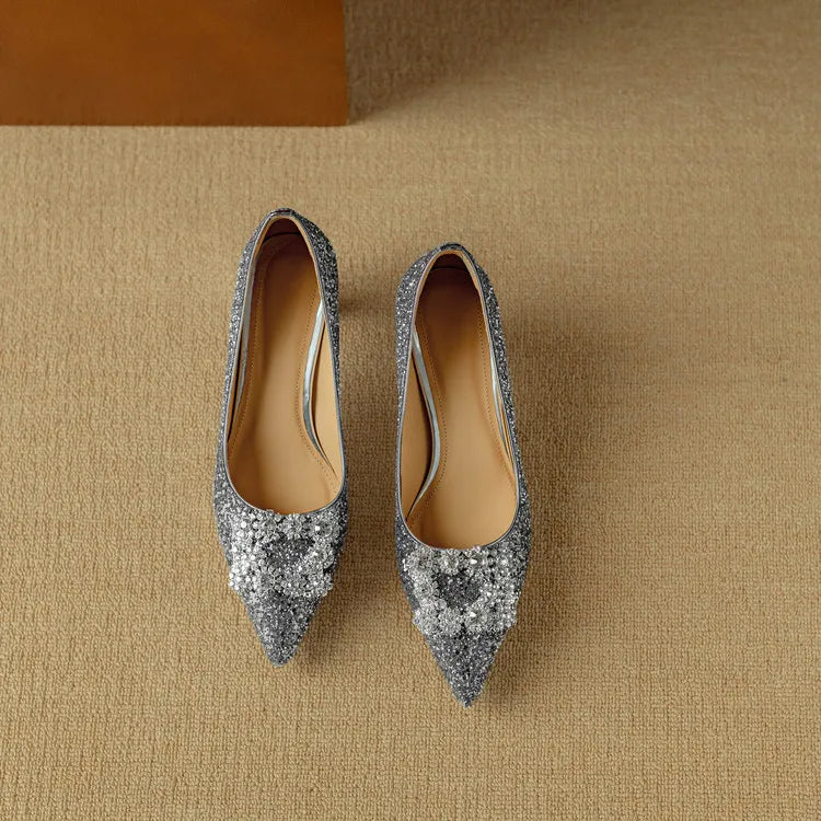 Yara | Glittrande pumps