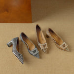 Yara | Glittrande pumps
