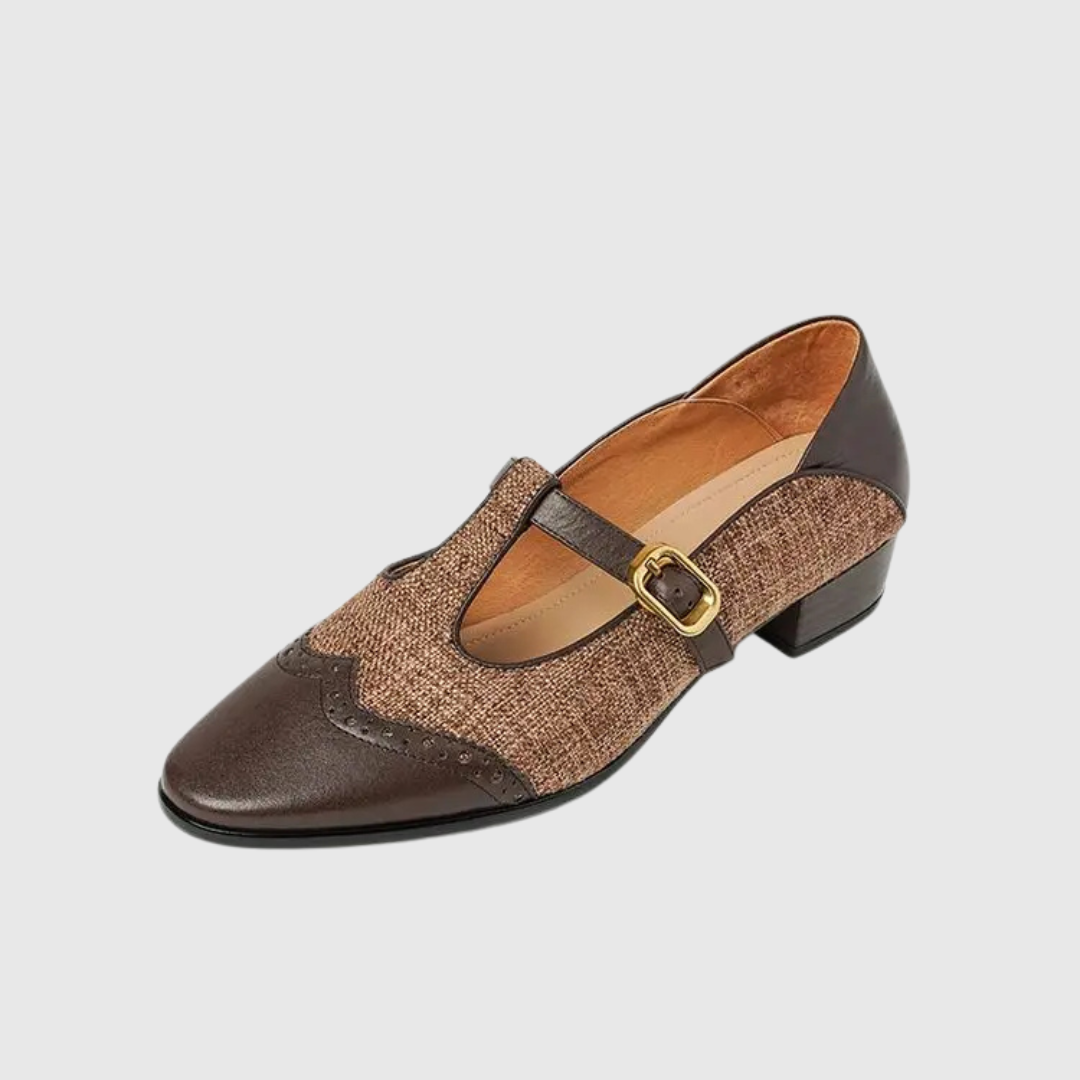 Vera | Skor med spänne i vintagestil