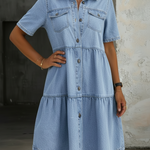 Wilma | Elegant jeansklänning i ledig stil