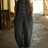 Sieglinde | Jumpsuit i denim med vintagetvätt