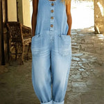 Sieglinde | Jumpsuit i denim med vintagetvätt