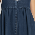 Renate | Lång jeansklänning i vintagestil