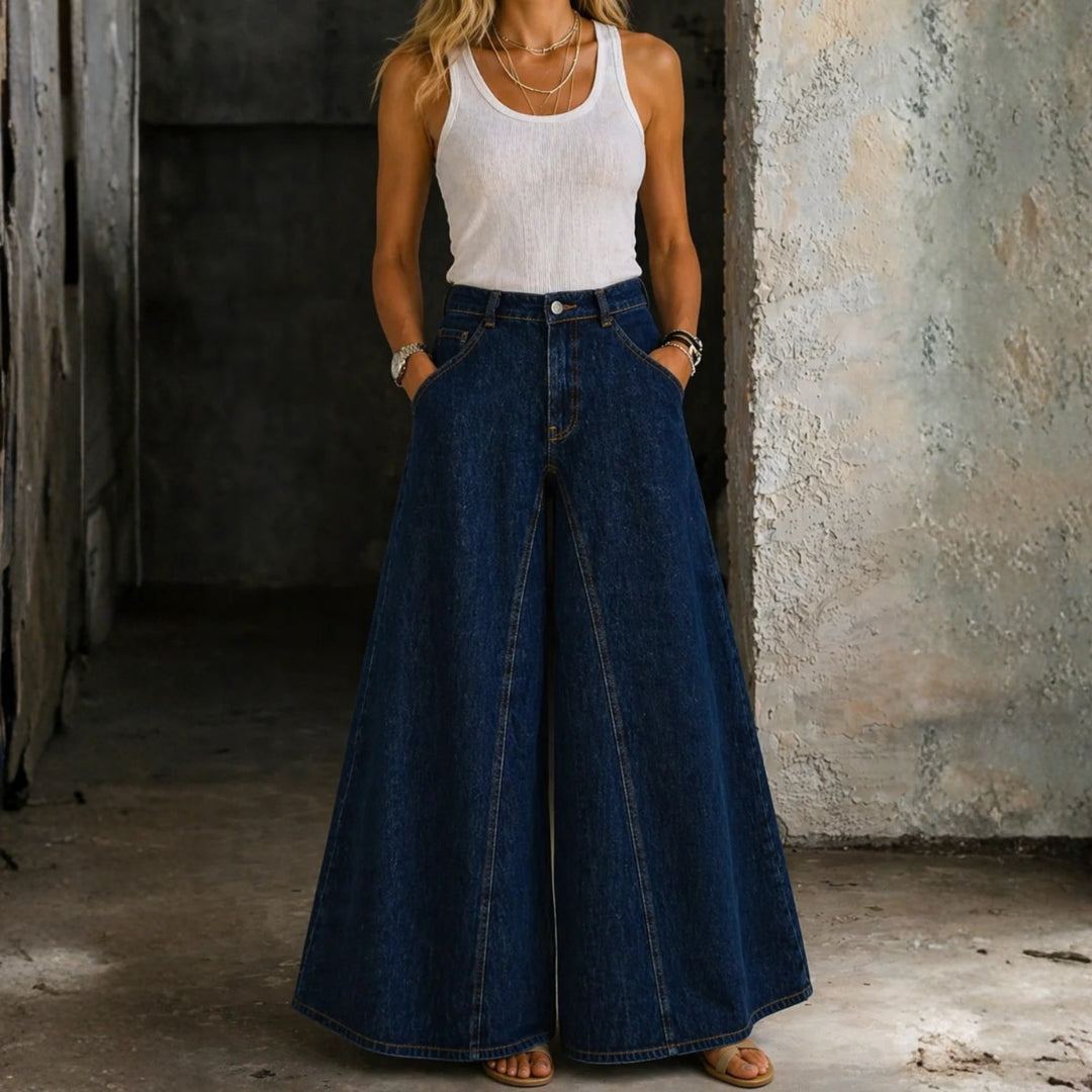 Meta | Jeans med hög midja