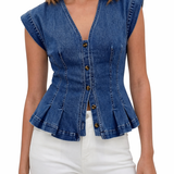 Martha | Jeanstopp med V-ringning