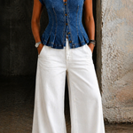 Martha | Jeanstopp med V-ringning