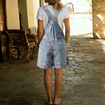 Marlene | Blommig jumpsuit i denim