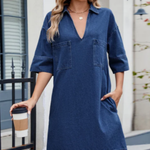 Luise | Jeansklänning i ledig stil