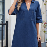 Luise | Jeansklänning i ledig stil