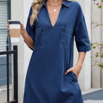 Luise | Jeansklänning i ledig stil
