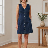 Lotte | Jeansklänning i ledig stil