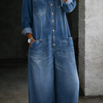 Lena | Långärmad jumpsuit med bara axlar