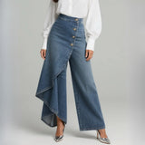 Katharina | Jeans med omlottdetalj