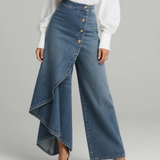 Katharina | Jeans med omlottdetalj