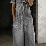 Josefine | Kortärmad jumpsuit med V-ringning