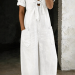 Josefine | Kortärmad jumpsuit med V-ringning