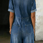 Josefine | Kortärmad jumpsuit med V-ringning