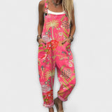 Maja | Jumpsuit med tropiskt mönster
