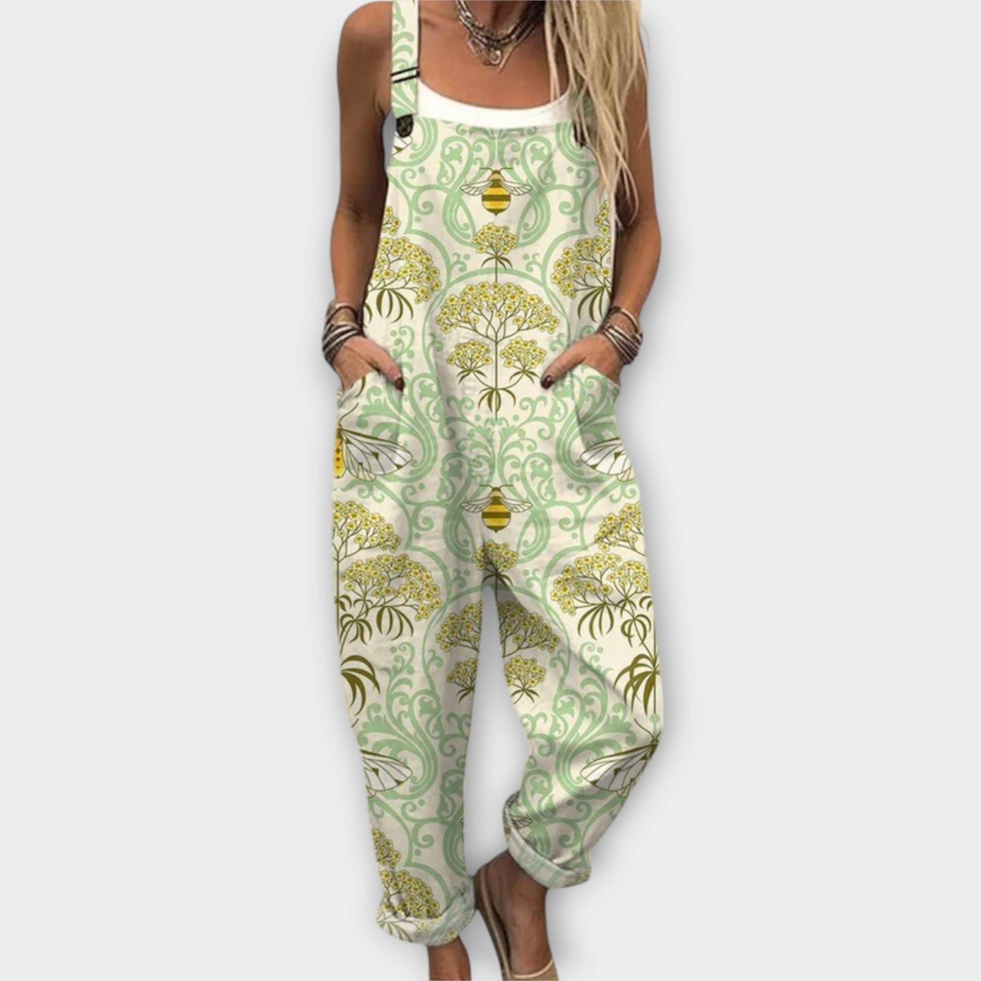 Theresa | Jumpsuit med vintageblommor