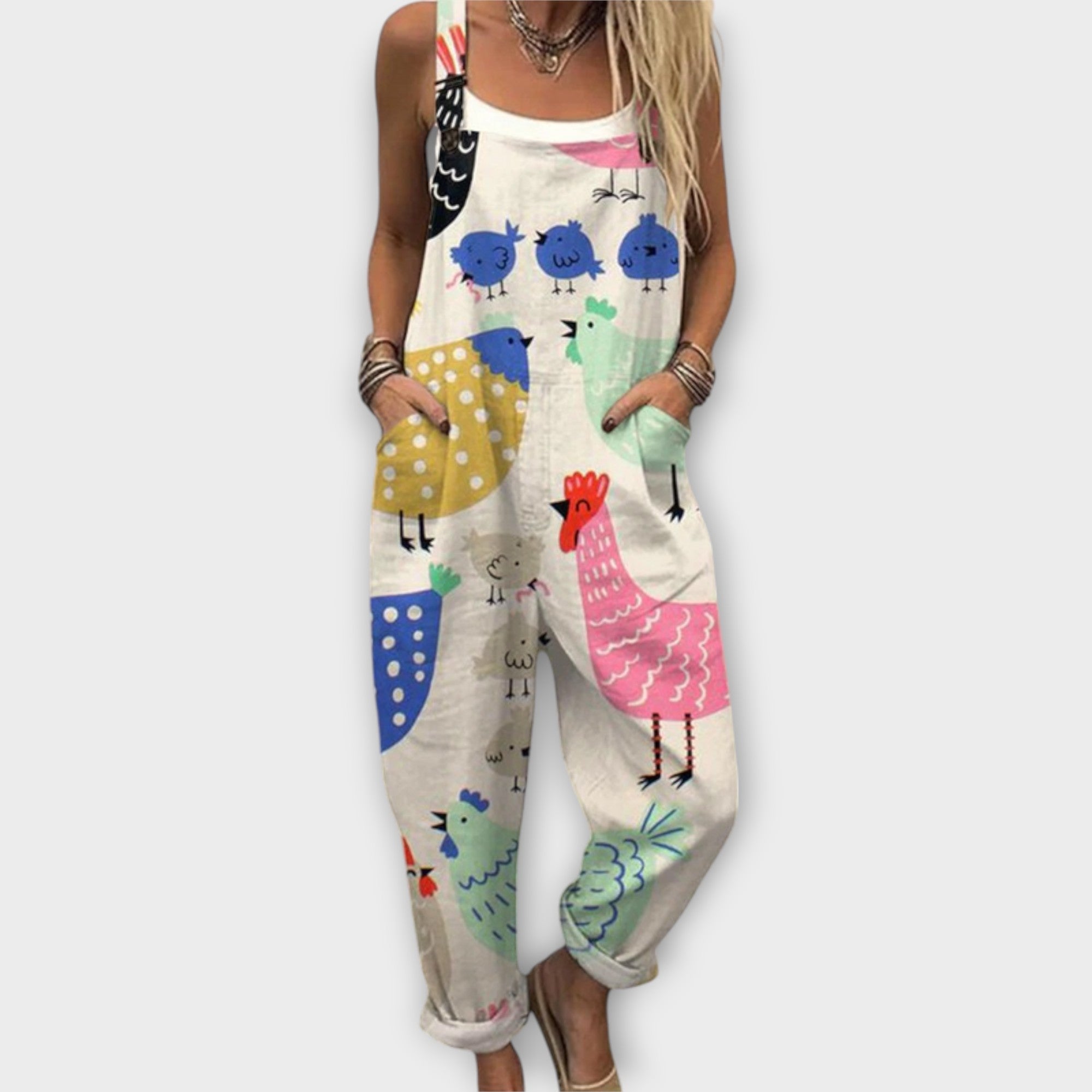 Imke | Jumpsuit med vintageblommor