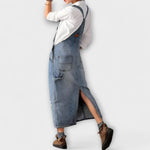 Alina | Lång klänning med denimlook