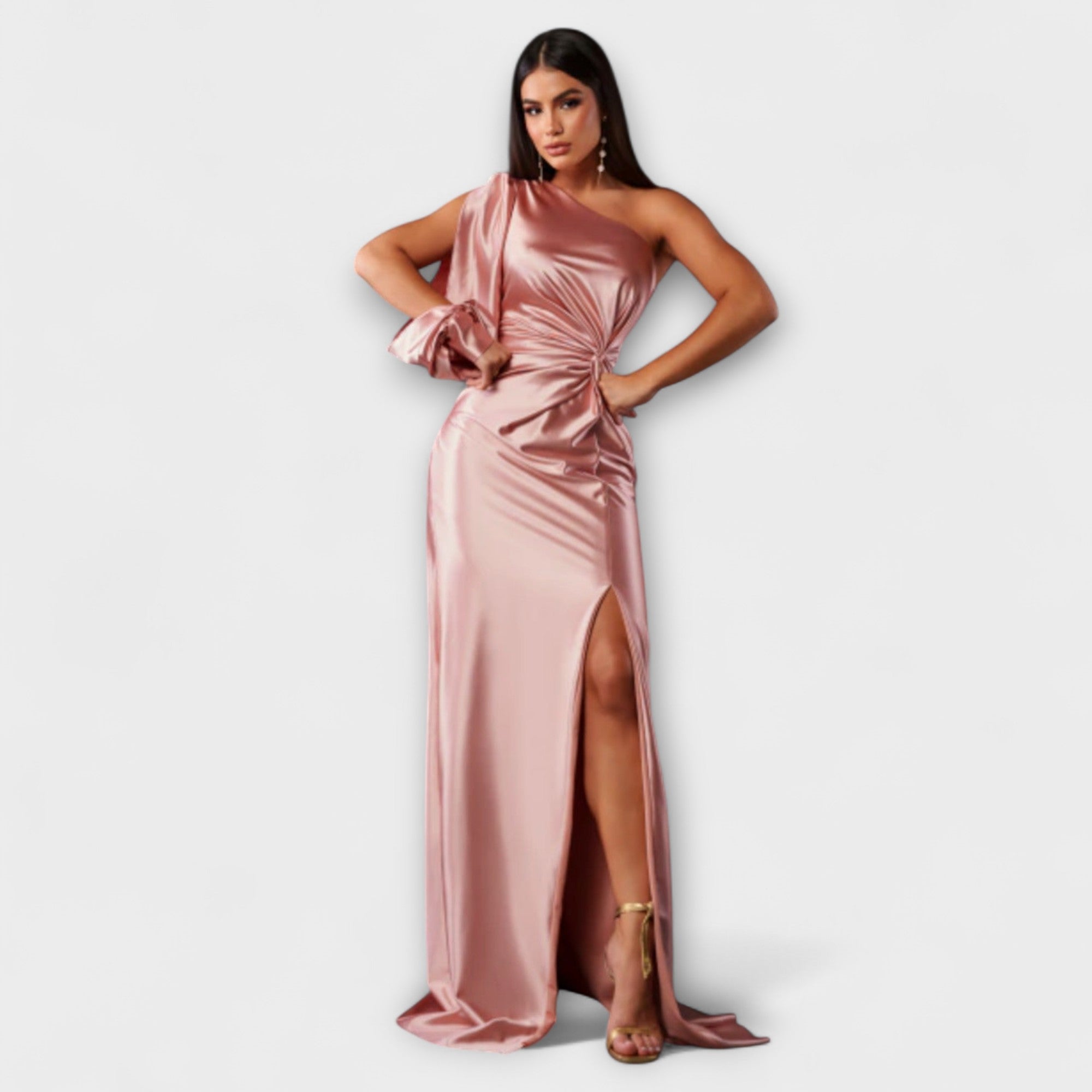 Roswitha | Elegant klänning med rund ringning