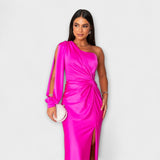 Roswitha | Elegant klänning med rund ringning