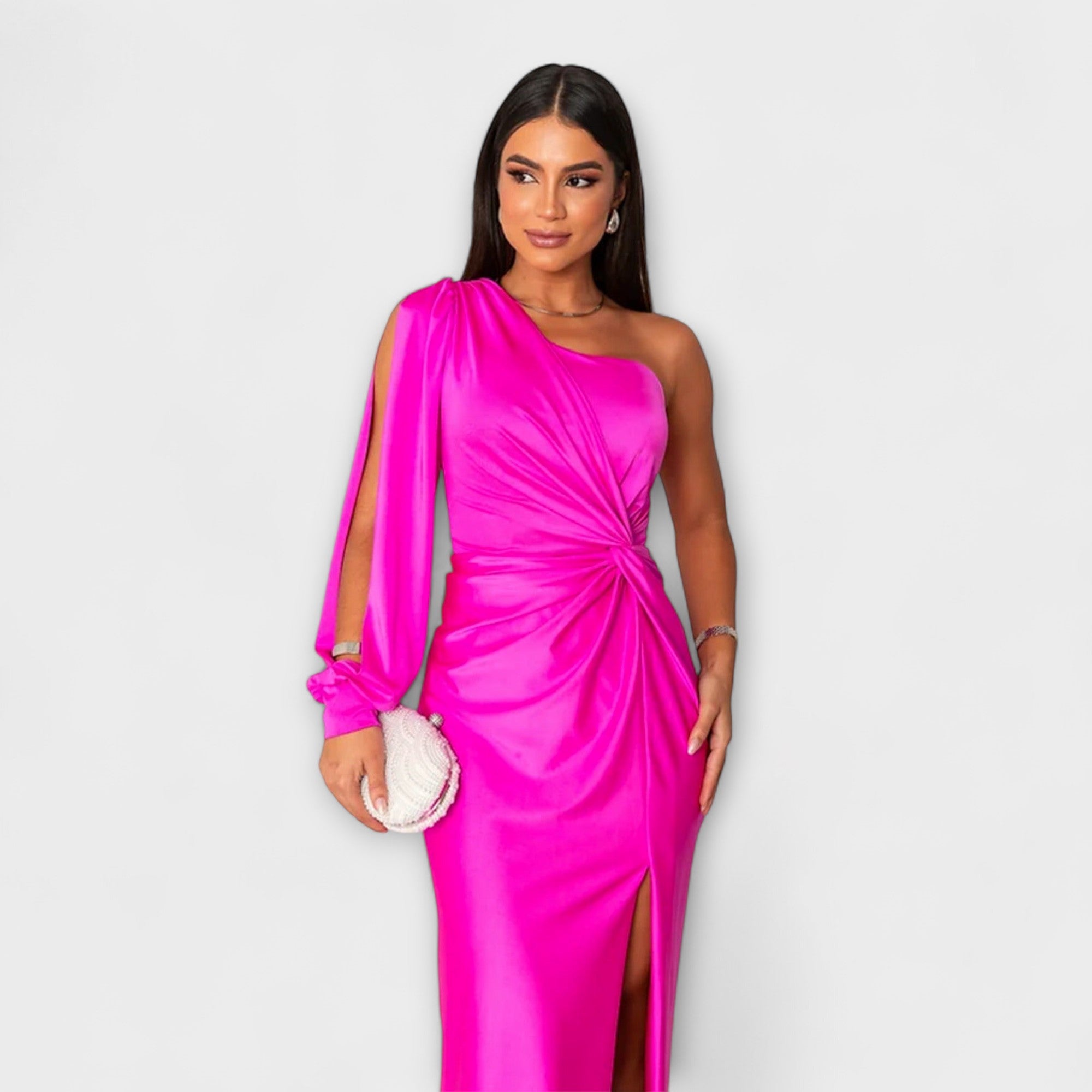 Roswitha | Elegant klänning med rund ringning