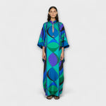 Almut | Färgstark kaftan med psykedeliskt mönster