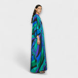 Almut | Färgstark kaftan med psykedeliskt mönster