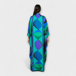 Almut | Färgstark kaftan med psykedeliskt mönster
