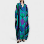 Almut | Färgstark kaftan med psykedeliskt mönster